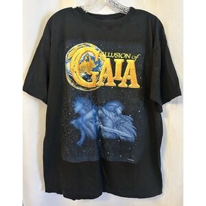 Vtg XL Illusion of Gaia Shirt Mens Large Nintendo 1994 Video Game SINGLE STITCH